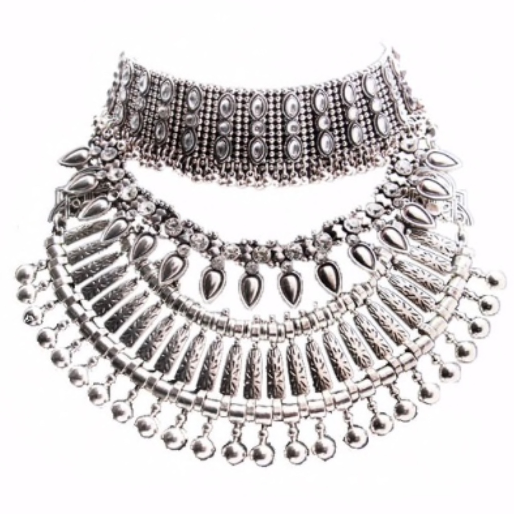 ✨New Statement Necklace Choker Boho Silver✨
